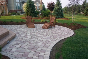 brick paver patio
backyard patio