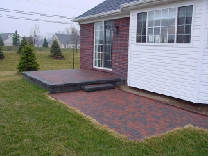 brick paver patio
backyard patio