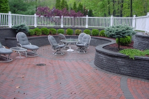 brick paver patio
backyard patio