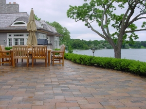 brick paver patio
backyard patio