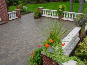 brick paver patio
backyard patio