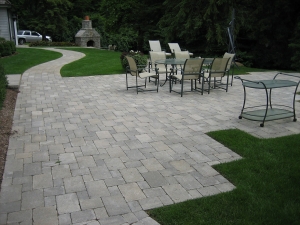 brick paver patio
backyard patio