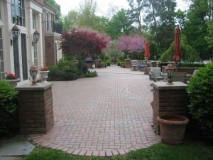 brick paver patio
backyard patio