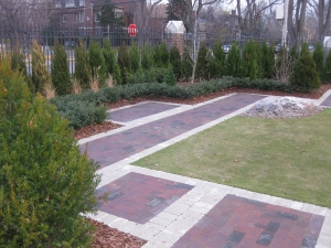 brick paver patio
backyard patio