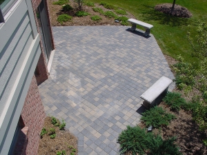 brick paver patio
backyard patio