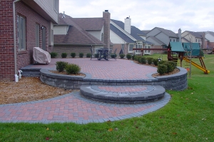 brick paver patio
backyard patio