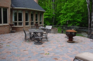 brick paver patio
backyard patio