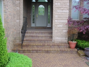 brick paver stairs
brick paver steps
brick paver porch